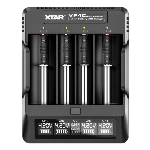 XTAR VP4C akumulatoru lādētājs