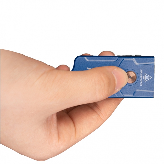 Fenix E03R V2.0 flashlight, grey blue