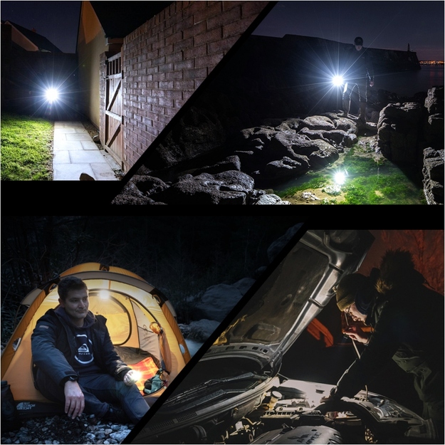 Fenix E03R V2.0 flashlight, grey blue