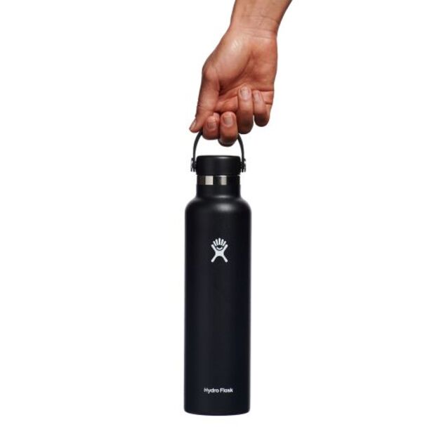 Hydro Flask Standard Mouth Travel Bottle with standard flexible cap 710 ml S24SX001 Black