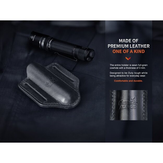 Fenix ​​ALP-20 leather holster TK16 V2.0, TK20R V2.0, PD36R...