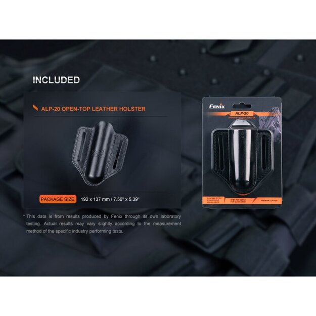 Fenix ​​ALP-20 leather holster TK16 V2.0, TK20R V2.0, PD36R...