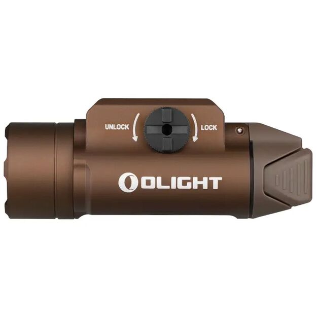 Olight PL-3R Valkyrie Black ieroču lukturis - 1500 lūmeni, desert tan