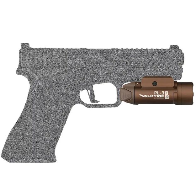 Olight PL-3R Valkyrie Black ieroču lukturis - 1500 lūmeni, desert tan