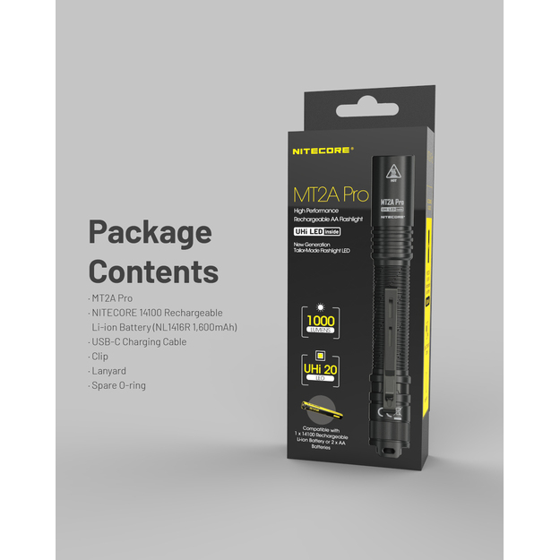 Nitecore MT2A PRO lukturis 1000lm