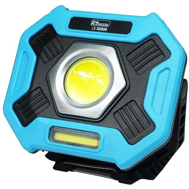 Richmann uzlādējams halogēna gaismeklis ar magnētu 20W COB + 3W C5938