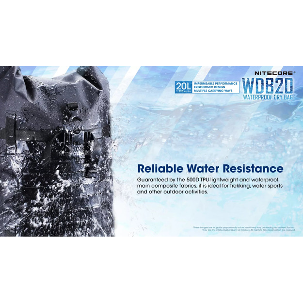 Nitecore WDB20 ūdensnecaurlaidīga mugursoma