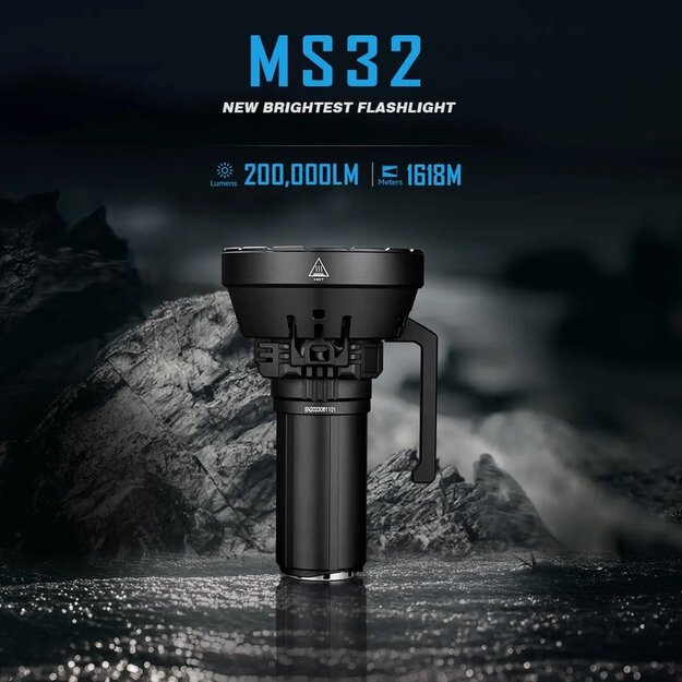 Imalent MS32 200000lm, 1618m flashlight