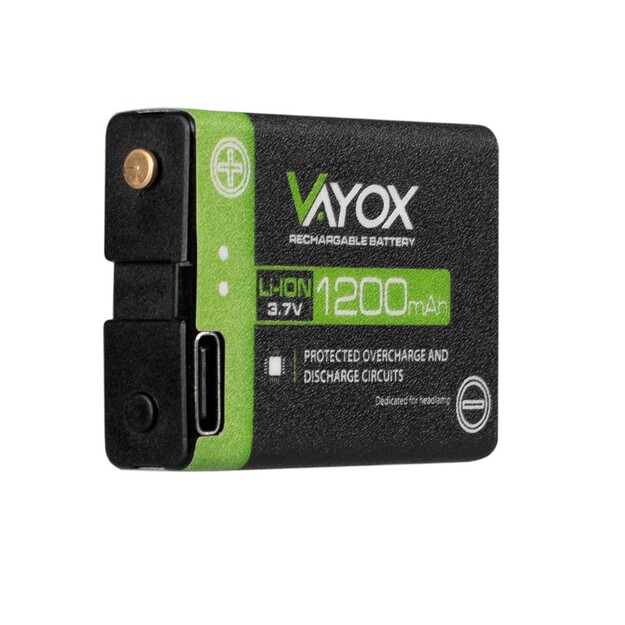 Vayox 3,7 V 1200 mAh akumulators lukturī&scaron;iem VA0255