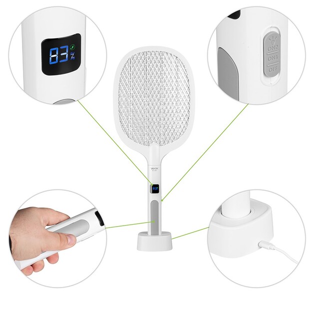 Vayox elektriskais kukaiņu slazds 6xSMD 1200mAh IKV-991