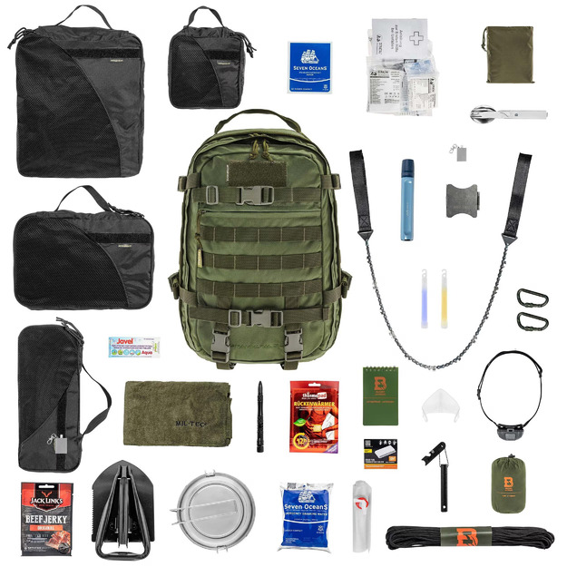 30 l evakuācijas mugursoma BASIC ar aprīkojumu