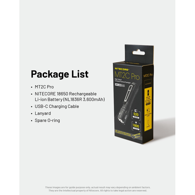 Nitecore lukturītis MT2C Pro 1800lm