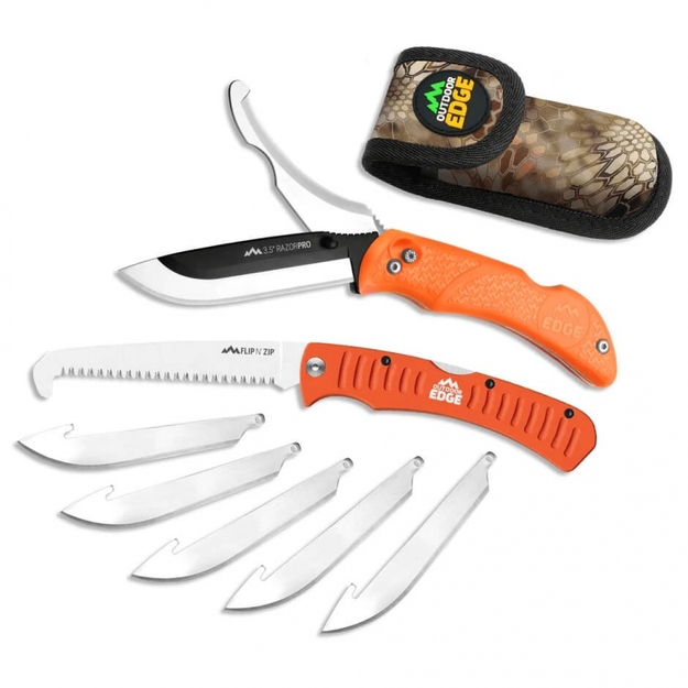 Outdoor Edge Razor-Pro G Saw Combo Orange ROC-30 nažu komplekts
