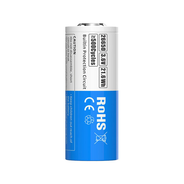 XTAR 26650 6000mAh akumulators