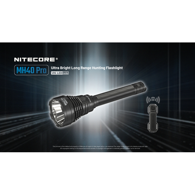 Nitecore MH40 PRO, 3500lm flashlight with remote switch