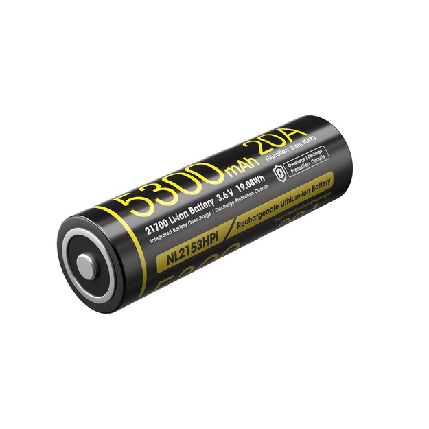 Nitecore akumulators Li-Ion 21700 5300 mAh NL2153HPI