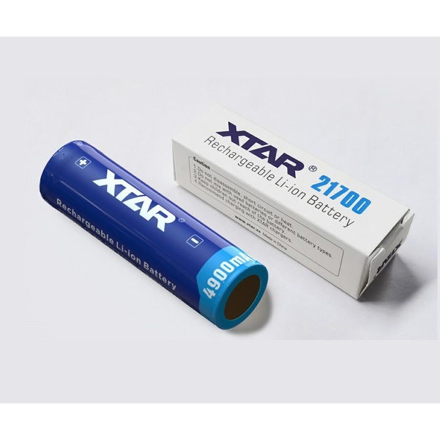 Xtar 21700 3.7V Li-ion 4900mAh akumulators ar aizsardzību