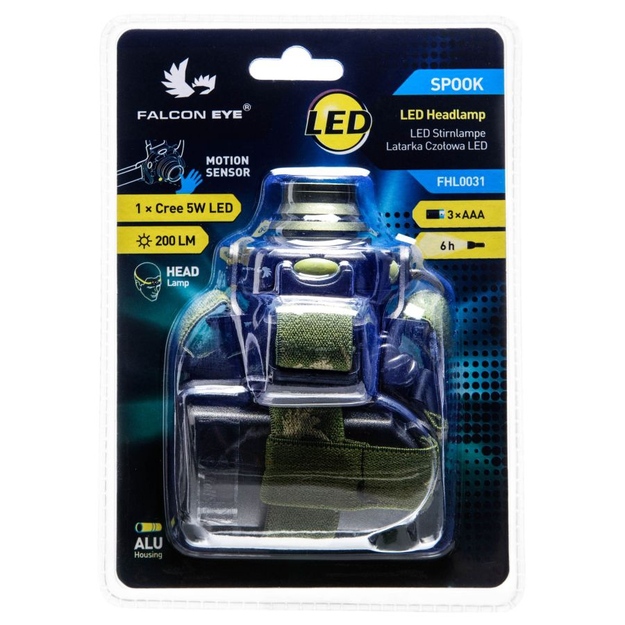 Falcon Eye Spook galvas lukturītis 