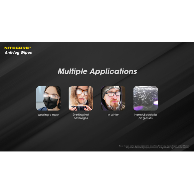 Nitecore salvetes pret miglas veido&scaron;anos CK007