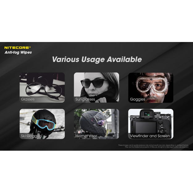 Nitecore salvetes pret miglas veido&scaron;anos CK007