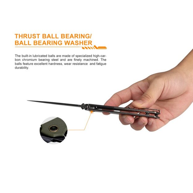 Ruike P801-G knife, green