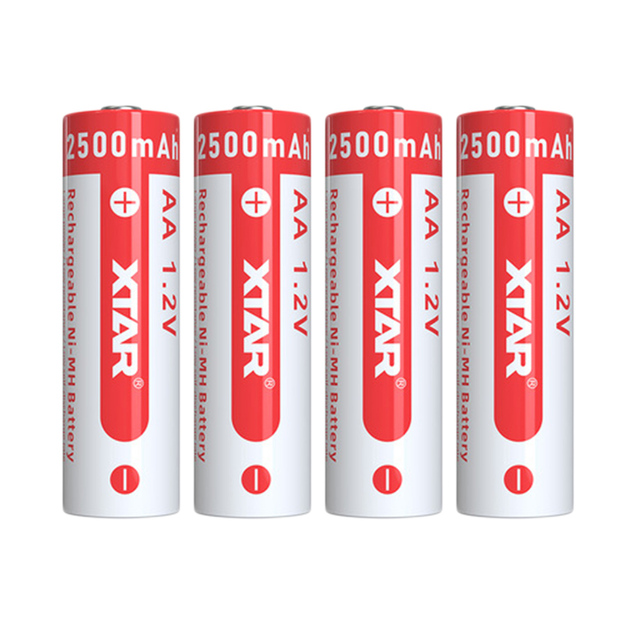 XTAR AA LR6 NIMH akumulators 2500 mAh 1,2 V (uzlādējams) 4 gab.
