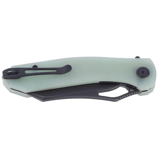 Kubey Drake folding knife, Jade G10, D2 by Maksim Tkaczuk (KU310D)