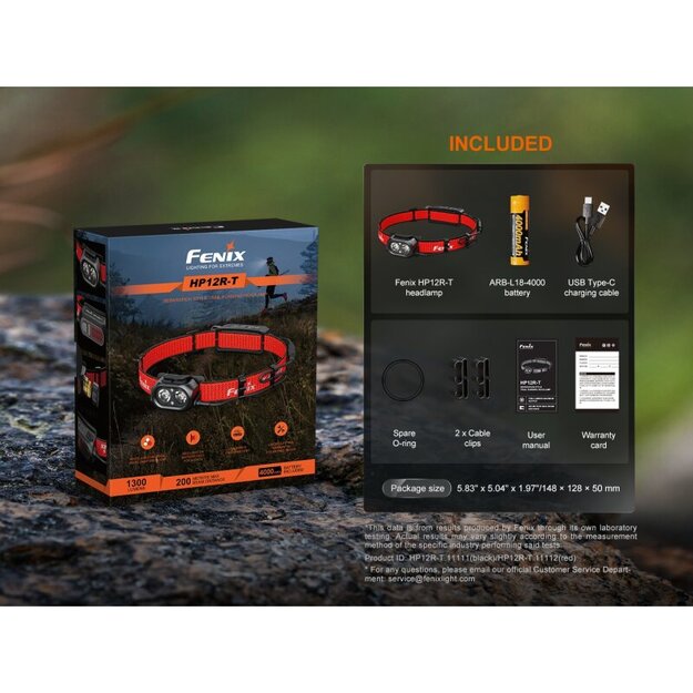 Fenix HP12R-T LED flashlight Black