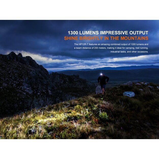 Fenix HP12R-T LED flashlight Black