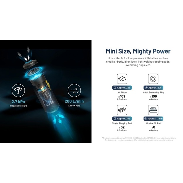 Nitecore AP05C mini pumpis