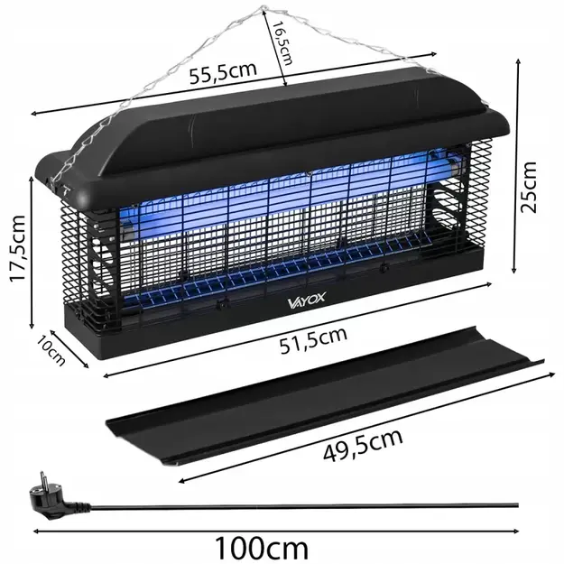 VAYOX IKL-300 Pro Series 30W Insect Lamp