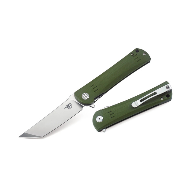 Нож Bestech Kendo, цвет Army Green G10, Stonewashed / Satin D2 (BG06B-1)