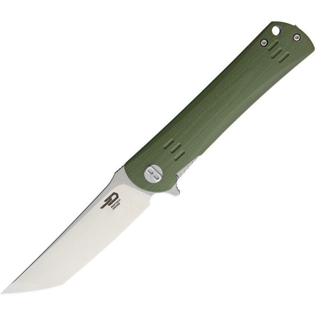Bestech Kendo nazis Army Green G10, Stonewashed / Satin D2 (BG06B-1)