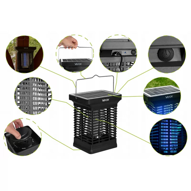 VAYOX kukaiņu slazds ar saules bateriju IKV-200
