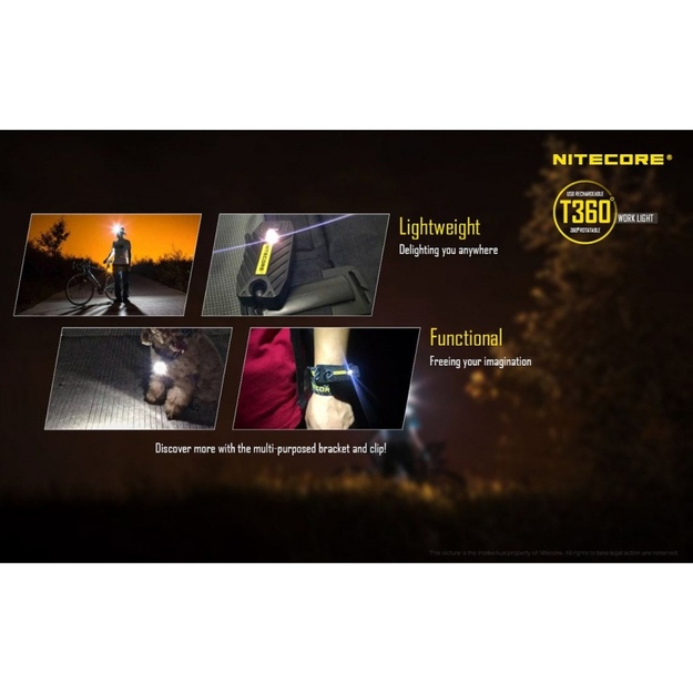 Nitecore T360 galvos žibintuvėlis