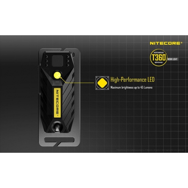 Nitecore T360 galvos žibintuvėlis