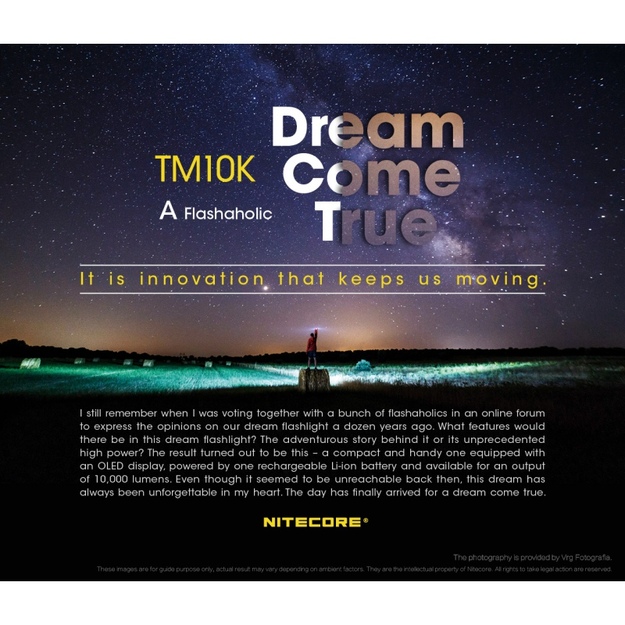 Nitecore TM10K LED prožektorius