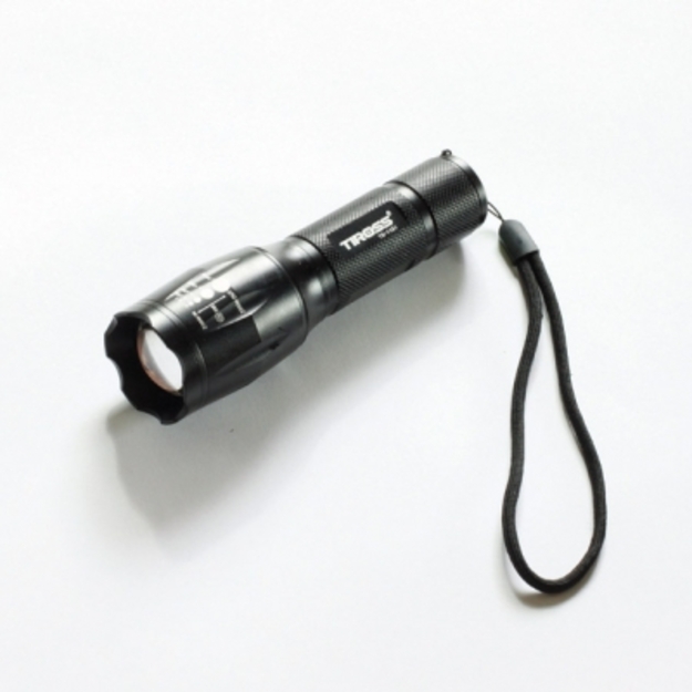 Uzlādējams 10W LED lukturītis, 3,7 V 2000 mAh Li-Ion 18650