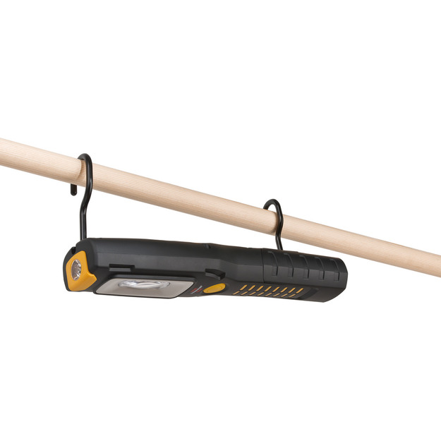 Uzlādējams Brennenstuhl daudzfunkcionāls / pārbaudes gaismeklis ar stipriem magnētiem un āķi