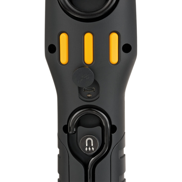 Uzlādējams Brennenstuhl daudzfunkcionāls / pārbaudes gaismeklis ar stipriem magnētiem un āķi