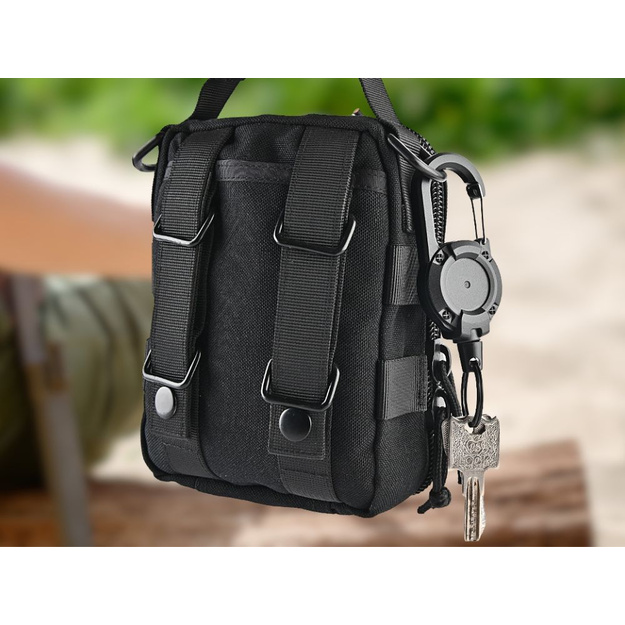 Atslēgu gredzena ievilcējs ar karabīni