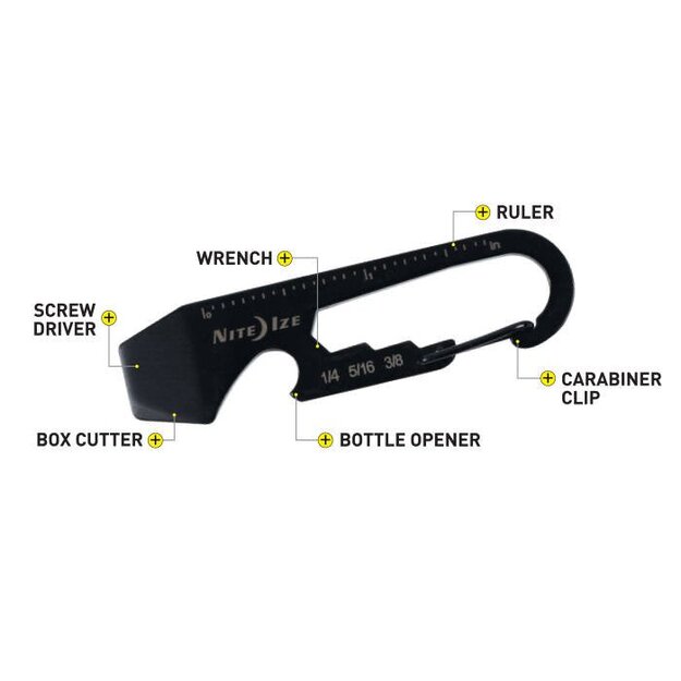 Nite Ize DoohicKey Multi Tool BLACK - KMT-01-R3
