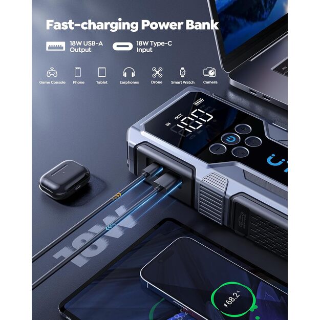 UTRAI Jstar 9 auto starteris 55.5Wh