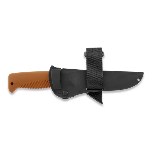 Peltonen Knives M07 Ranger Puukko PTFE coating orange handle black plastic sheath