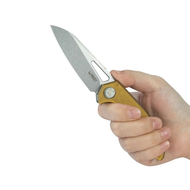 Складной нож Кубей Vagrant Ultem, Sand Blasted 14C28N Максима Ткачука (KU291Q)