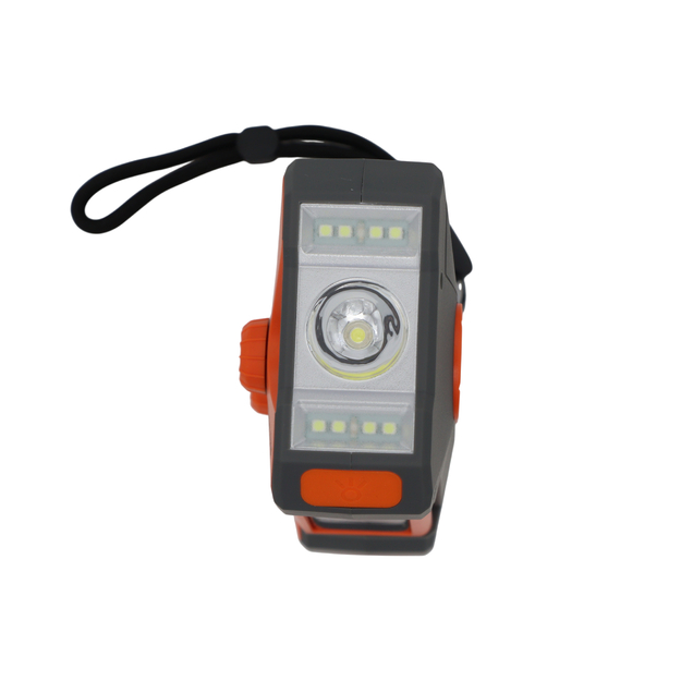 Avārijas radio ar lukturi, LED lampu, SOS un 10000 mAh ārējo akumulatoru &ndash; oranžs