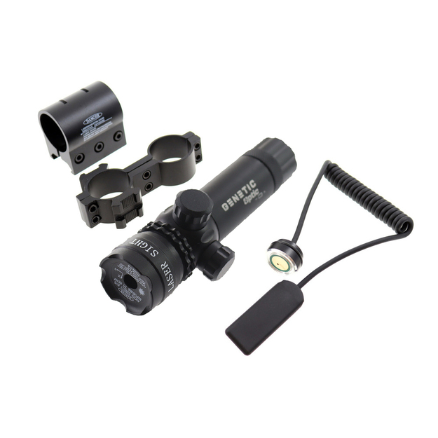 Lāzera tēmēklis pneimatiskām &scaron;autenēm un ASG, sarkans, ar 20 mm sliedi