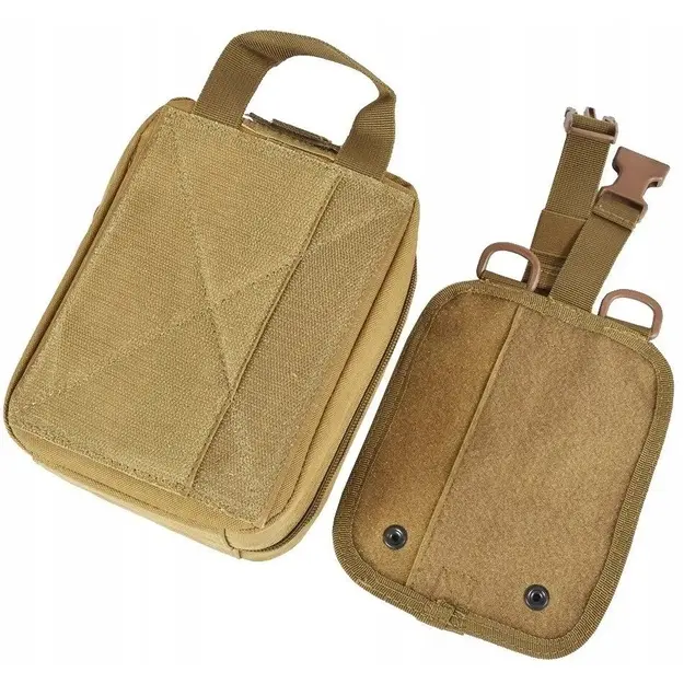 Taktiskā pirmās palīdzības aptieciņas soma ar MOLLE sistēmu, stiprināma pie jostas
