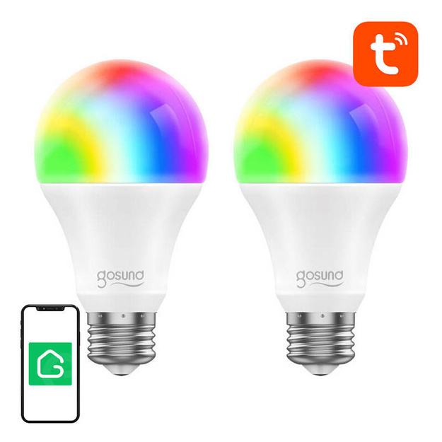 Viedā spuldze WiFi RGB LED Gosund WB4-2 E27 (2 gab.) Tuya