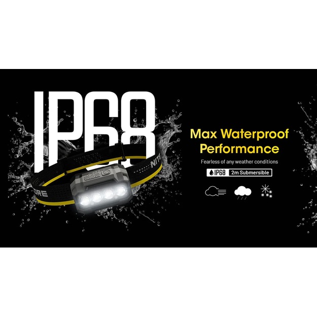 Nitecore HA23 UHE lukturītis 600 lm Black Rock